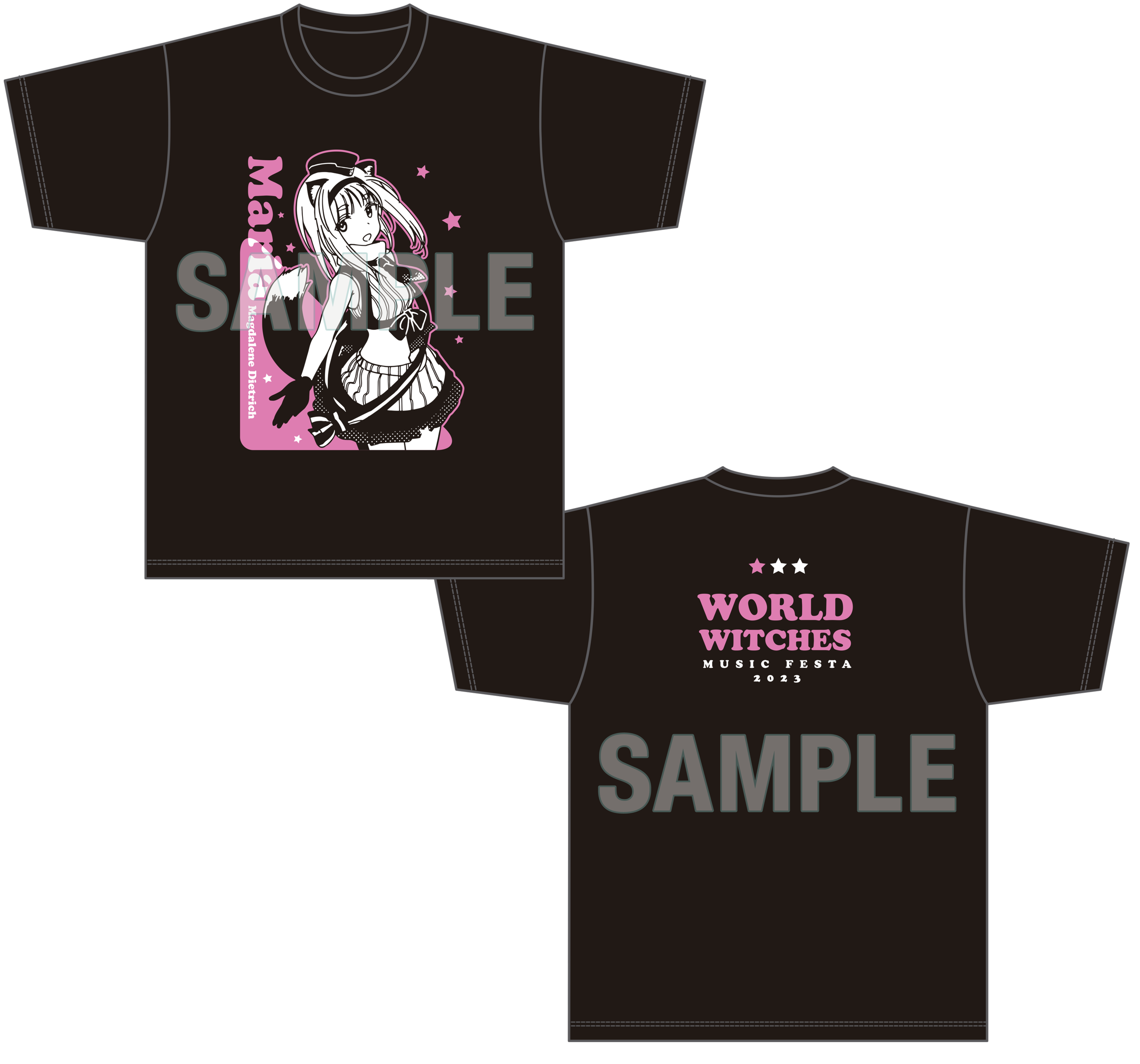 ワールドウィッチーズミュージックフェスタ２０２３　Tシャツ　マリア・マグダレーネ・ディートリヒ