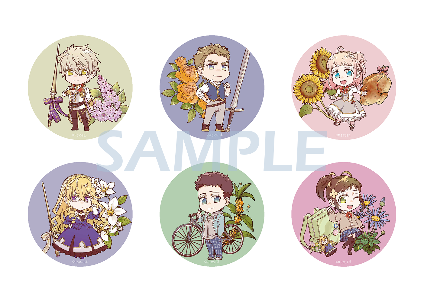 直径75mmの大きな缶バッジ