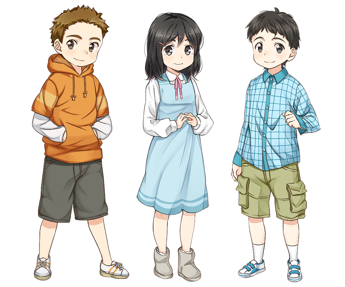 左からカケル・ココロ・マナブ