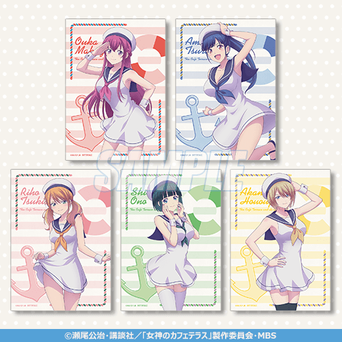 TVアニメ「女神のカフェテラス」よりマリンコーデが可愛いらしい