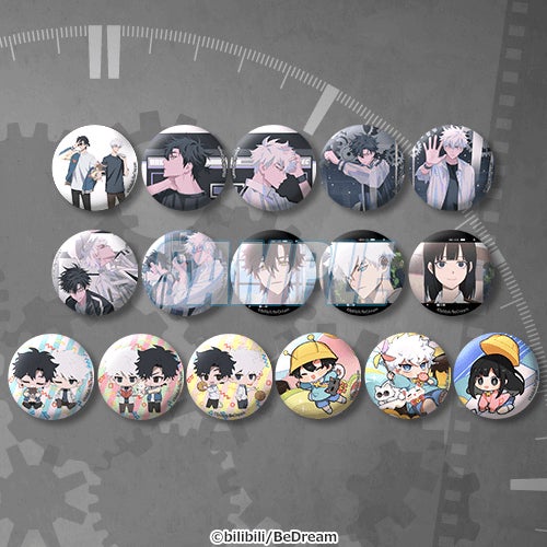 時光代理人 描き下ろしアクリルスタンド 缶バッジ トキ ヒカル セット 時光代理人 -LINK CLICK-」よりトキ(程小時)と ヒカル(陸光
