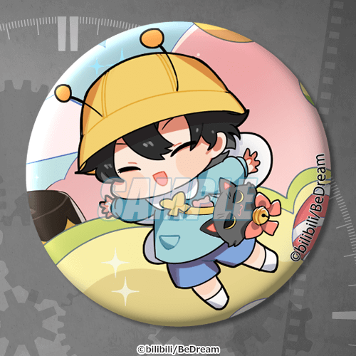 時光代理人 ばくだん焼き 缶バッジ ヒカル 陸光 猫 トキ 程小時 程小时 時光代理人 -LINK CLICK-」よりトキ（程小時）と ヒカル（陸光