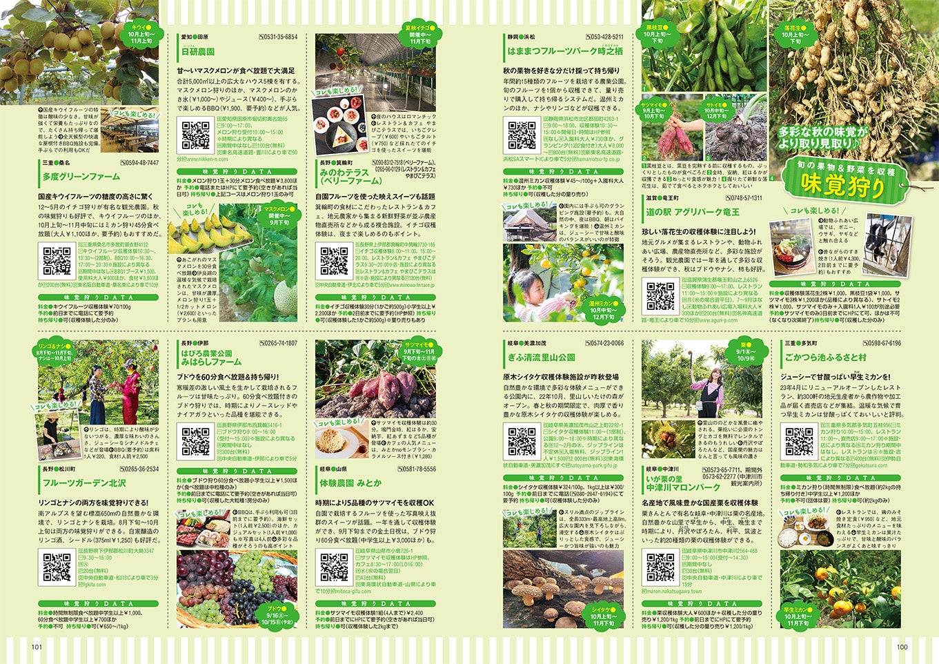 おでかけカタログ「味覚狩り」