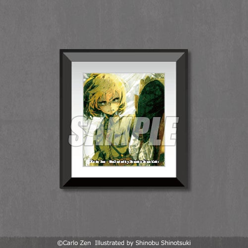 幼女戦記 原作刊行10周年記念 原作絵柄 アクリル額装入り複製原画 ターニャ 幼女戦記 原作刊行10周年記念 原作絵柄 アクリル額装入り複製