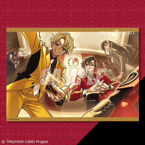 人気アニメ「HIGH CARD」からキャラクター原案：えびも先生のイラスト
