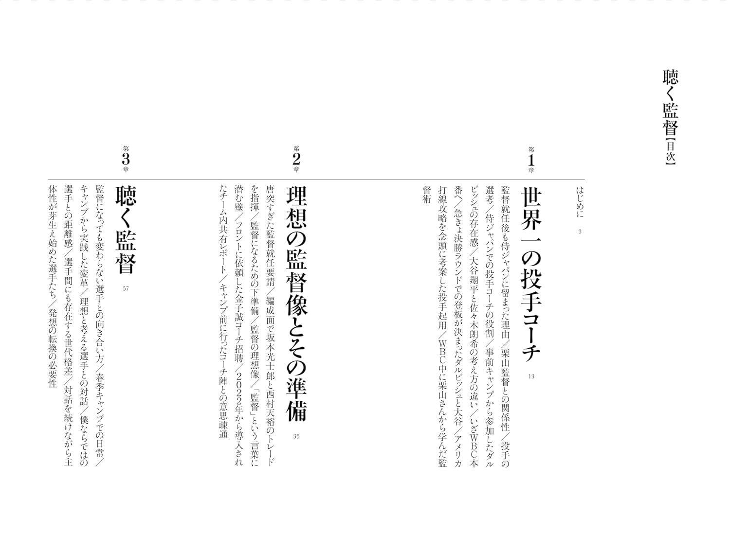 『聴く監督』目次①