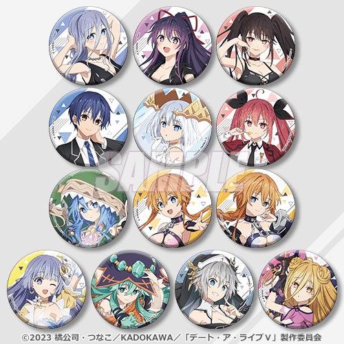 くじ引き堂 夏のわくわくオンラインくじ デート・ア・バレット 時崎狂三 缶バッジ アニメ『デート・ア・ライブV』がくじ引き堂に登場! 新規描き