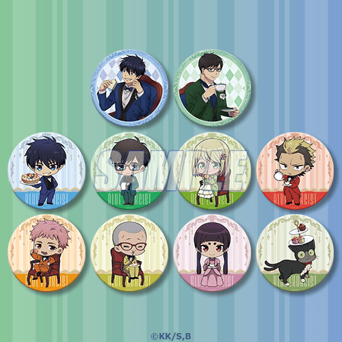 青の祓魔師　青エク　オンラインくじ　缶バッジ　カフェ　ラメキラ缶バッジ　燐 青の祓魔師 青エク オンラインくじ 缶バッジ カフェ ラメキラ缶