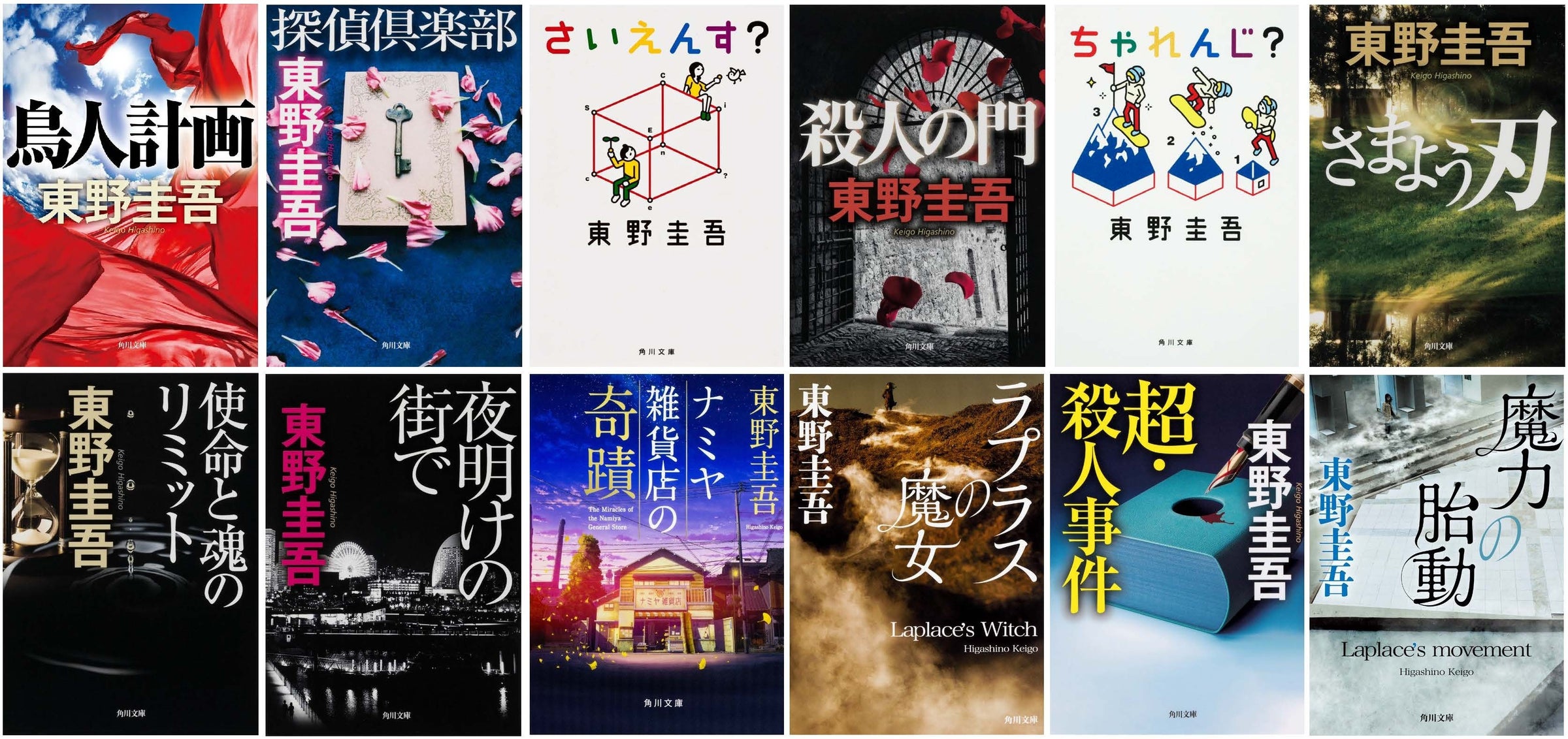 東野圭吾氏フェア「本嫌いでもこの作家は読んでいる。だから角川文庫累計1000万部突破!」を2024年10月7日(月)より開催! けんご氏のフェア応援メッセージも到着!