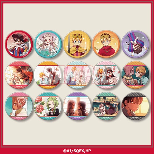 地縛少年花子くん くじ引き堂 缶バッジ カード 描き下ろしイラストを使用したTVアニメ『地縛少年花子くん』の