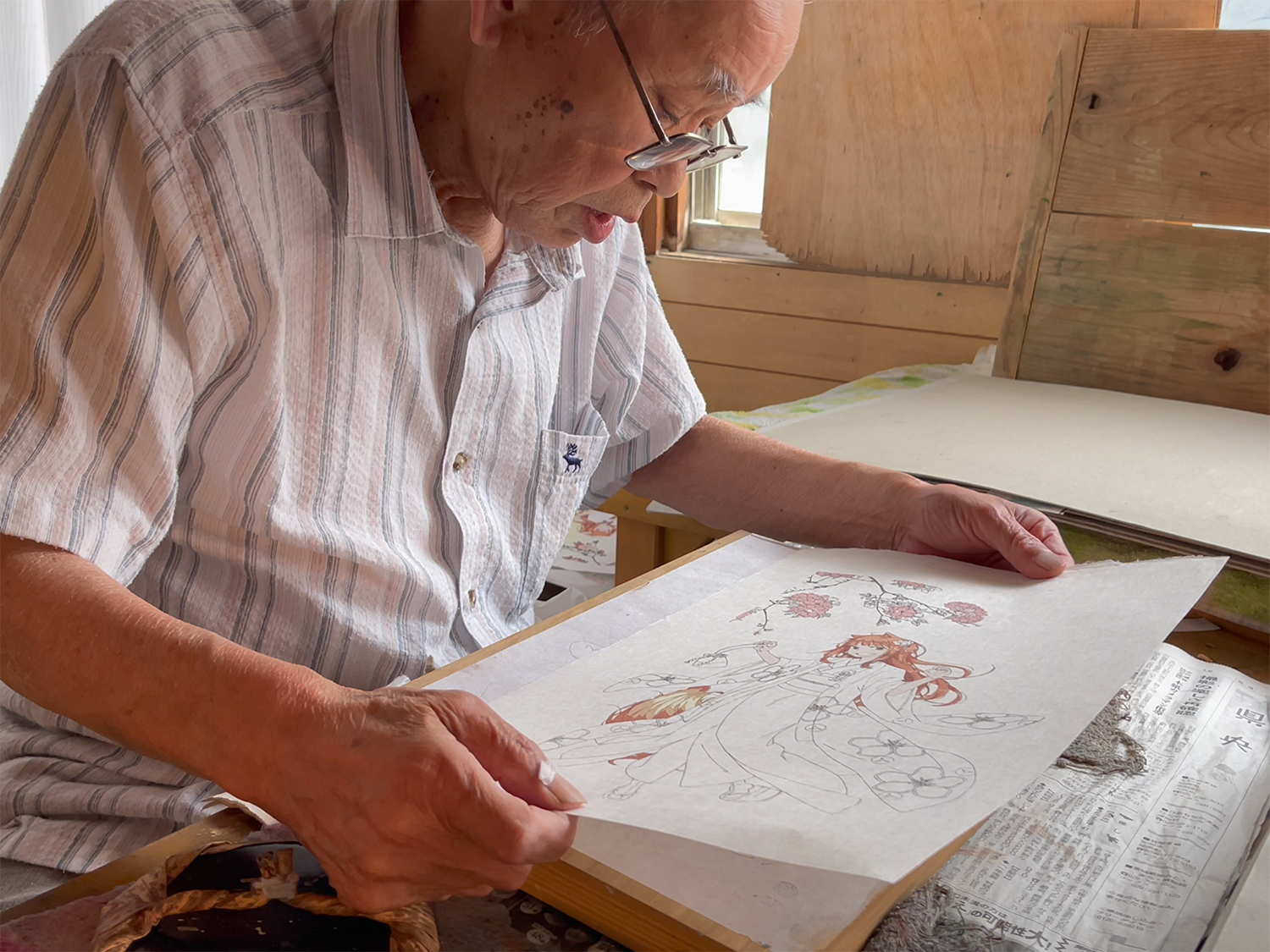 狼と香辛料』15周年記念】和装を纏った「ホロ」の描き下ろし