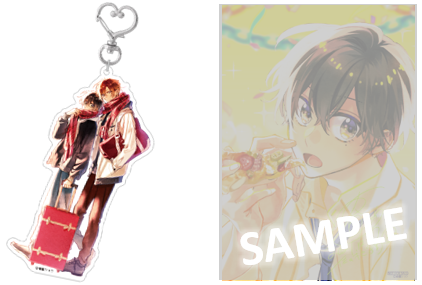 ▲アクリルキーホルダー／イラストカード