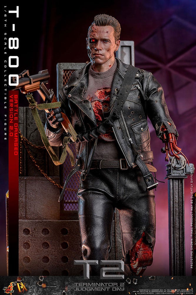 【美品】ターミネーター2 T-800 ホットトイズ 1/6 FIGURE ターミネーター2』のT-800が、進化を遂げた2.0版としてホット