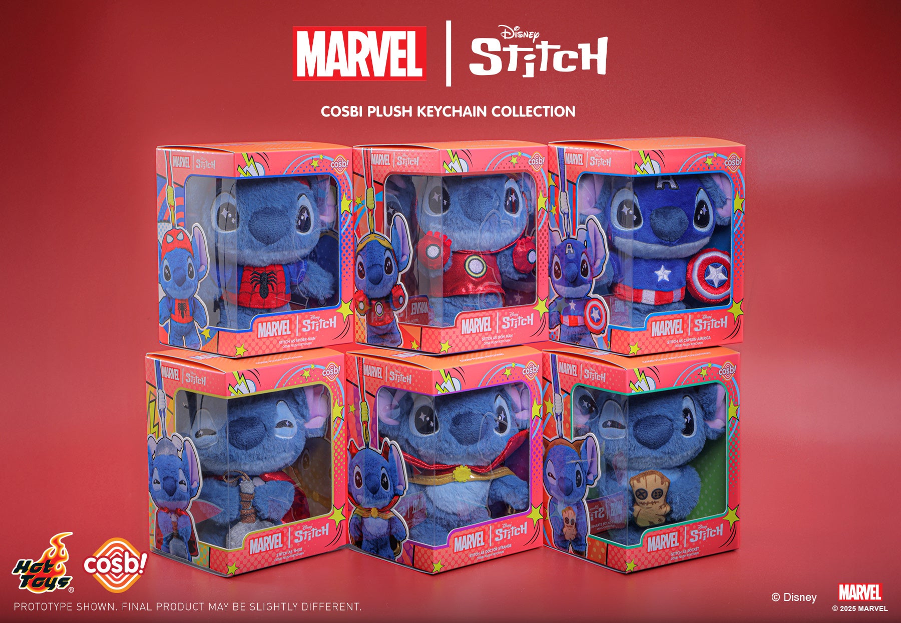 新品　MARVEL スティッチ　コスビ　ホットトイズ スティッチがマーベルのスーパーヒーローに変身！？ホットトイズ