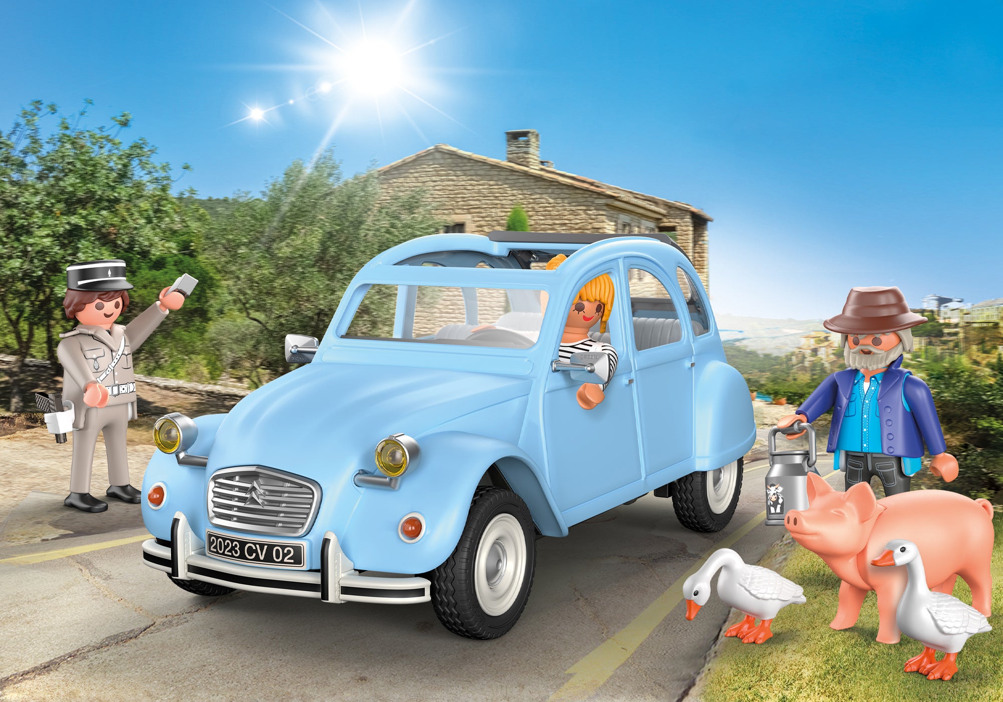 値下げ　プレイモービル　2CV セット シトロエンコラボ商品　即納　2台限定 スター・トレック』のプレイセットや、フェラーリとシトロエンの