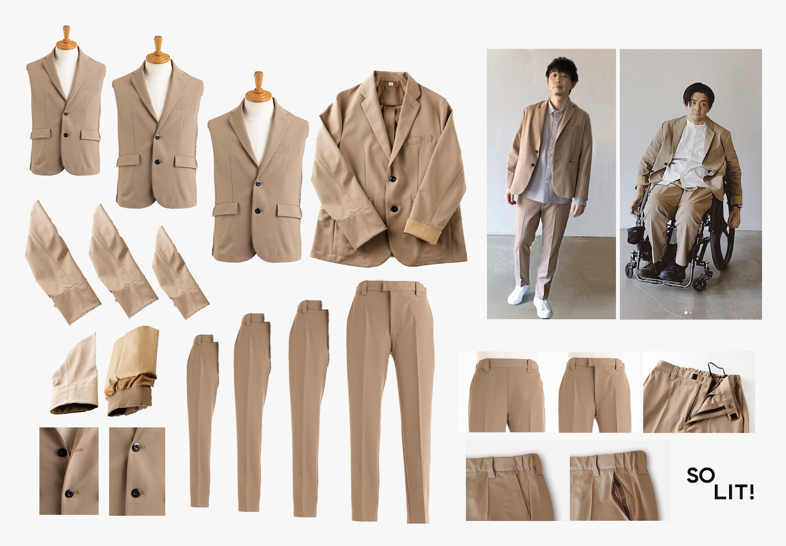 部位ごとにカスタマイズが可能