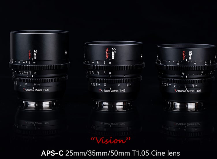 七工匠は最初のシネマレンズを発売されます。25mm T1.05、35mm T1.05 七工匠は最初のシネマレンズを発売されます。25mm T1.05、35mm T1.05