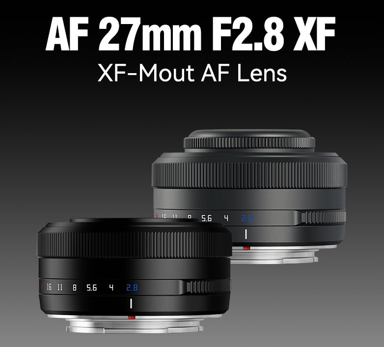 Tartisan 27mm F2.8の単焦点レンズ Xマウント 新発売 TTArtisan(銘匠光学)2本目のAFレンズ27mm F2.8