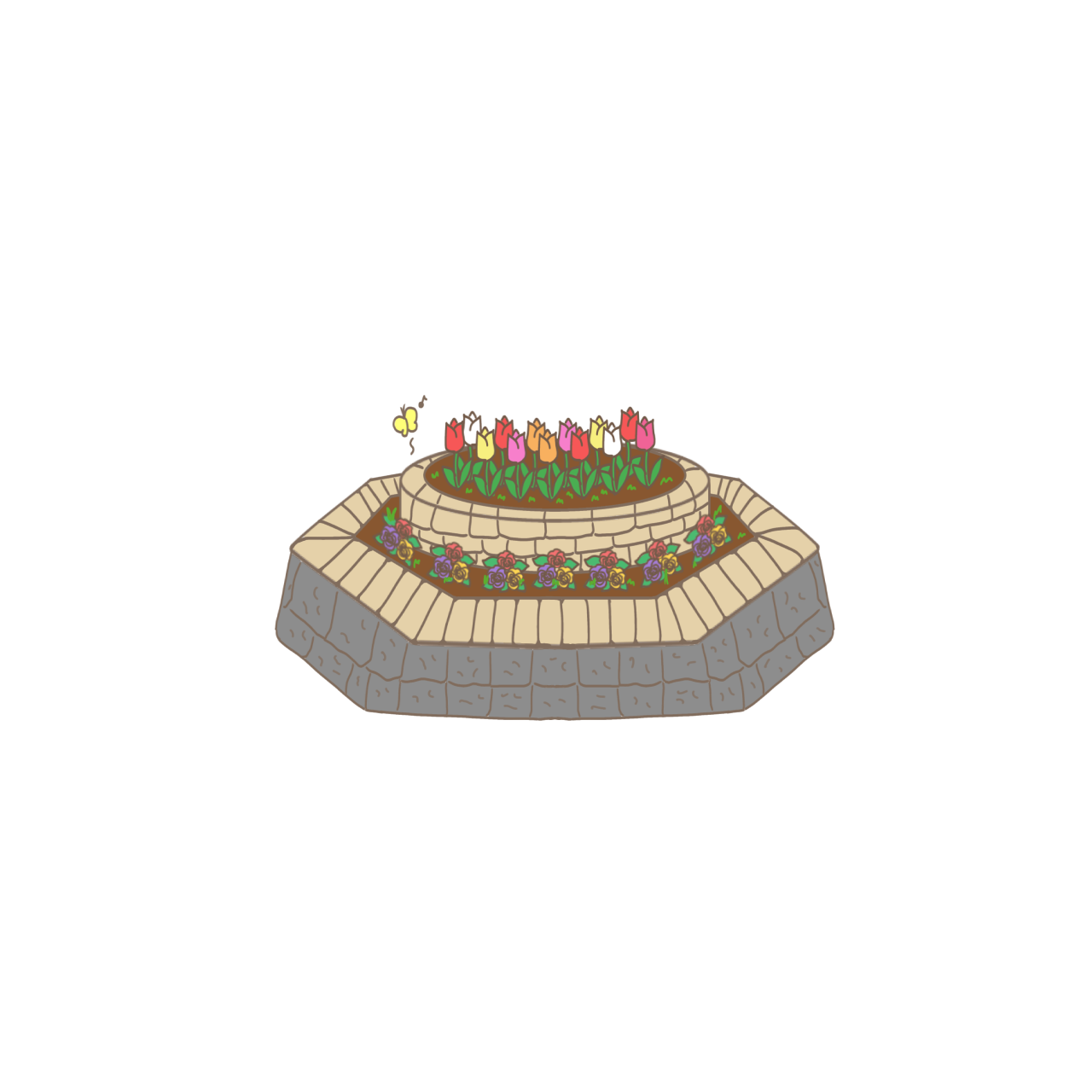 花壇イラスト