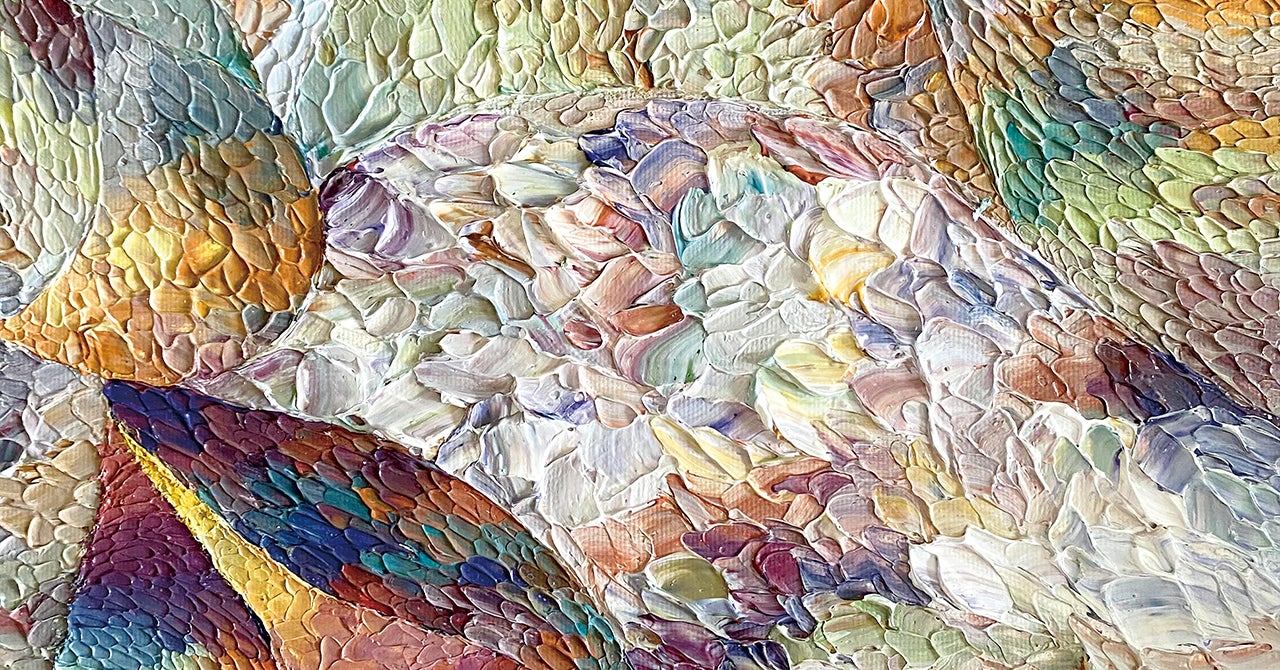 幼い頃の色の記憶」をテクスチャアートで表現する抽象画家、MARINO.氏 幼い頃の色の記憶」をテクスチャアートで表現する抽象画家、MARINO.氏