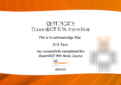 認定証のイメージ