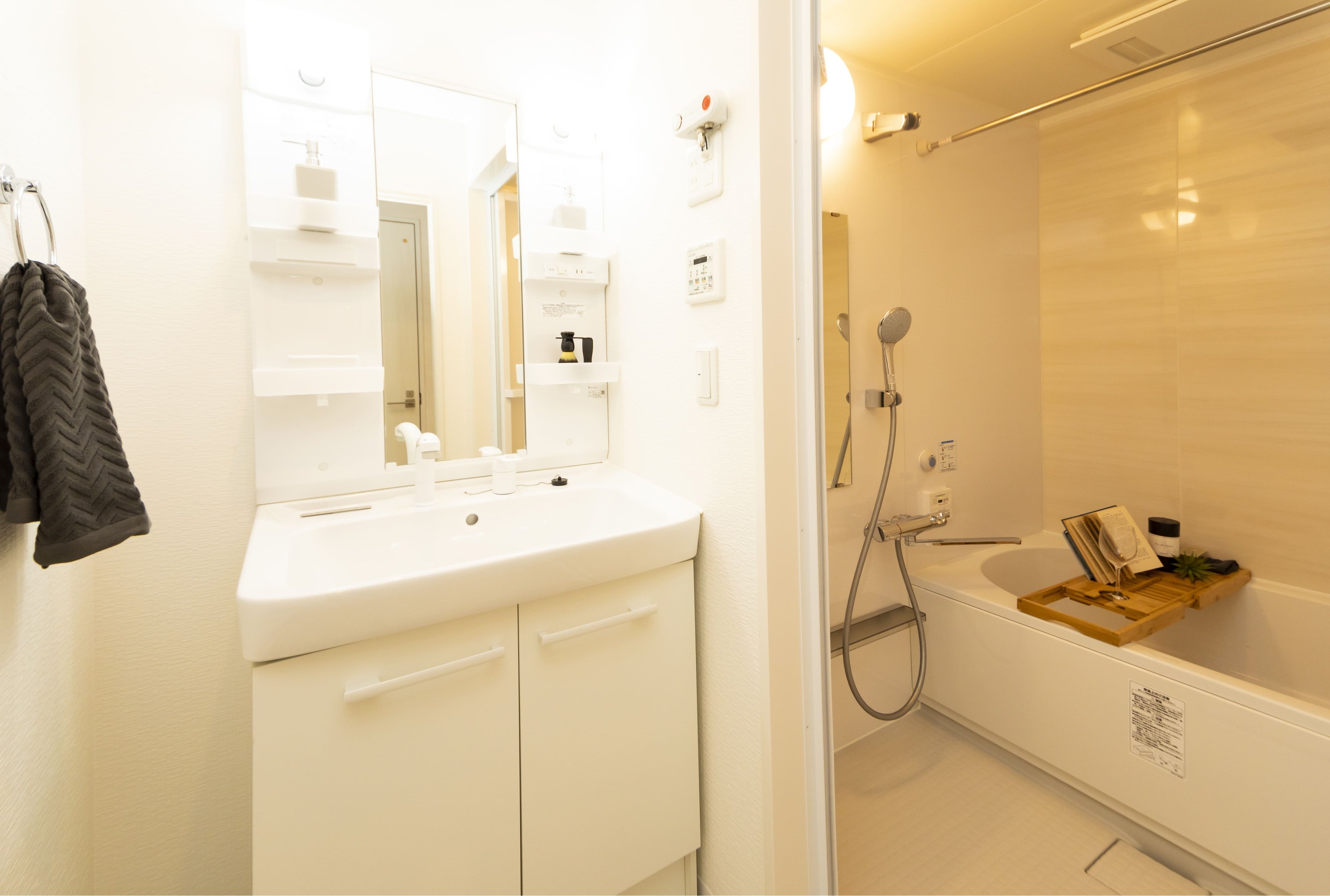 居室だけでなく浴室内にもナースコールを設置