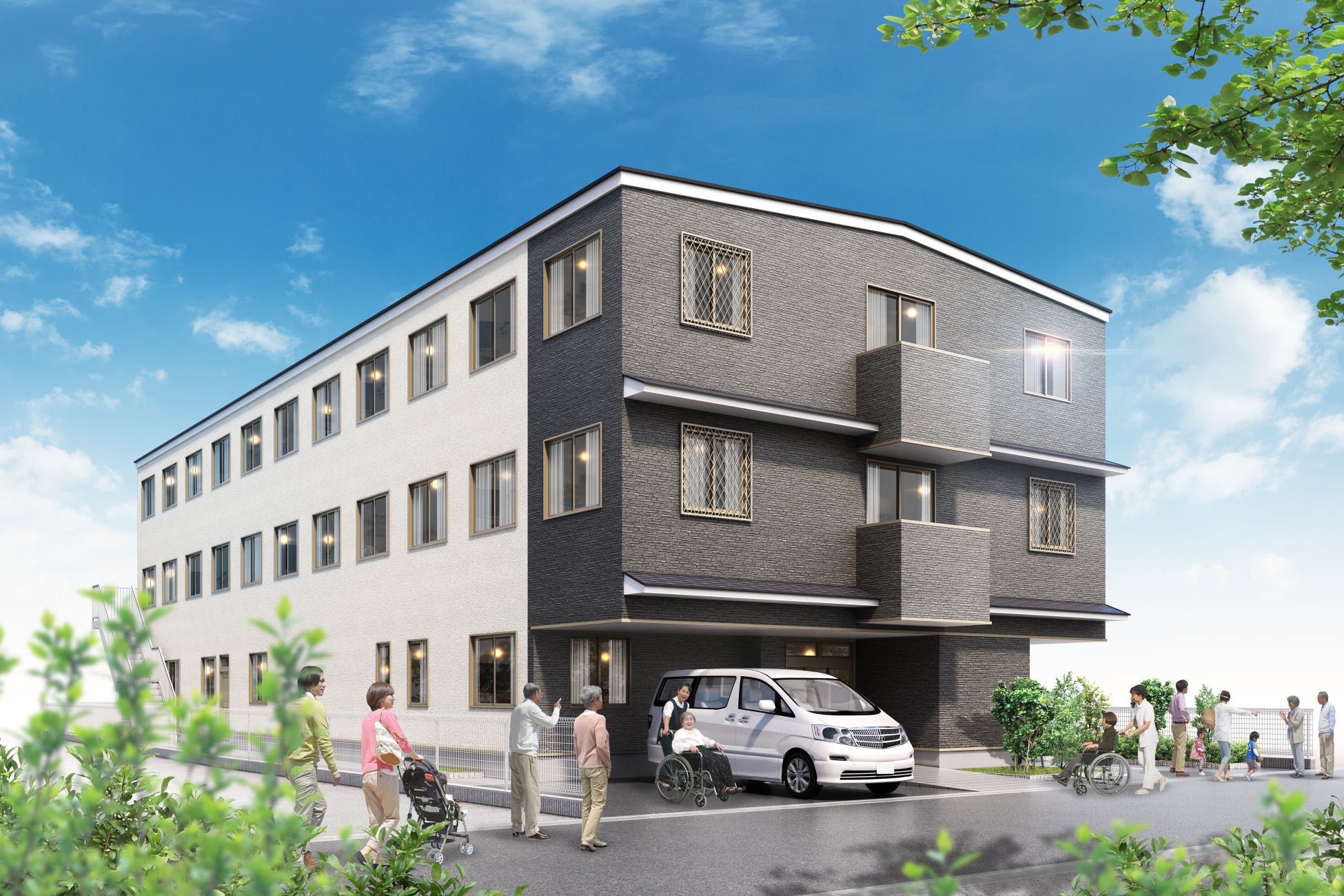 (はっぴーらいふ茨木宿川原町外観イメージ)