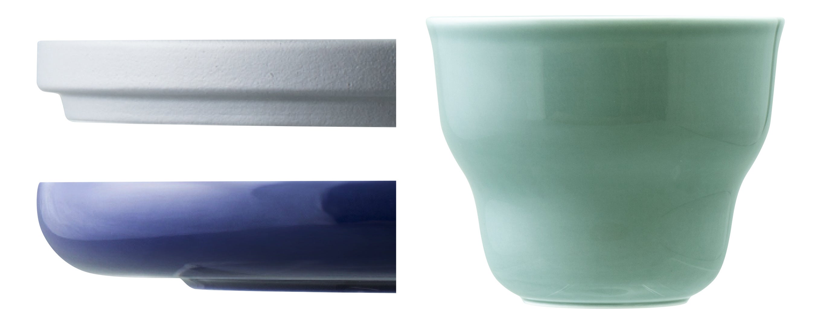 円・直線・曲線が効いた豊かなシルエットが、さまざまな食シーンにフィット