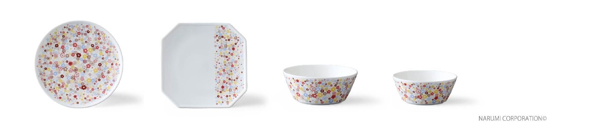 16cmプレート、八角プレート、14cmボウル、12cmボウル