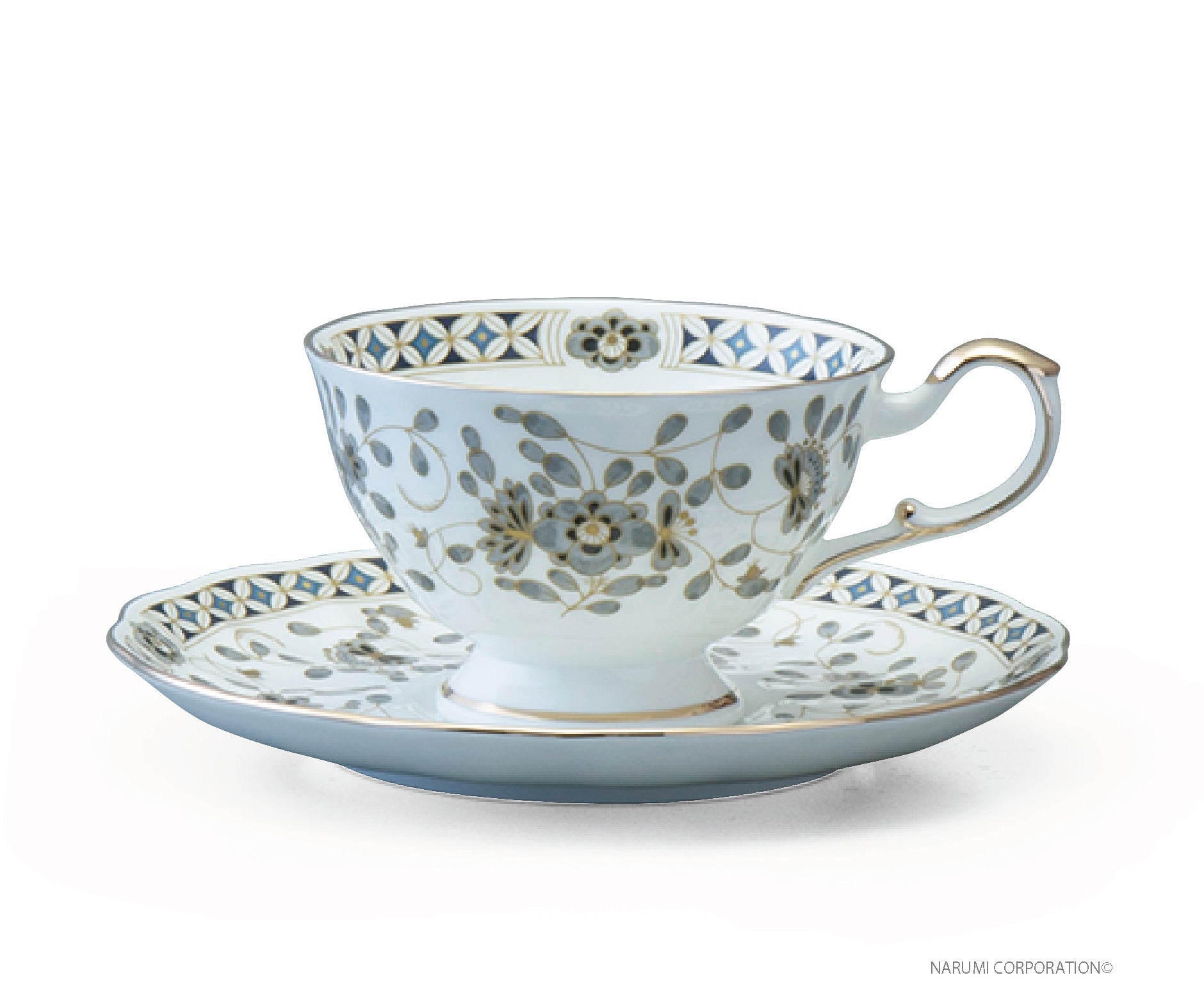 ティーカップ＆ソーサー ブラック