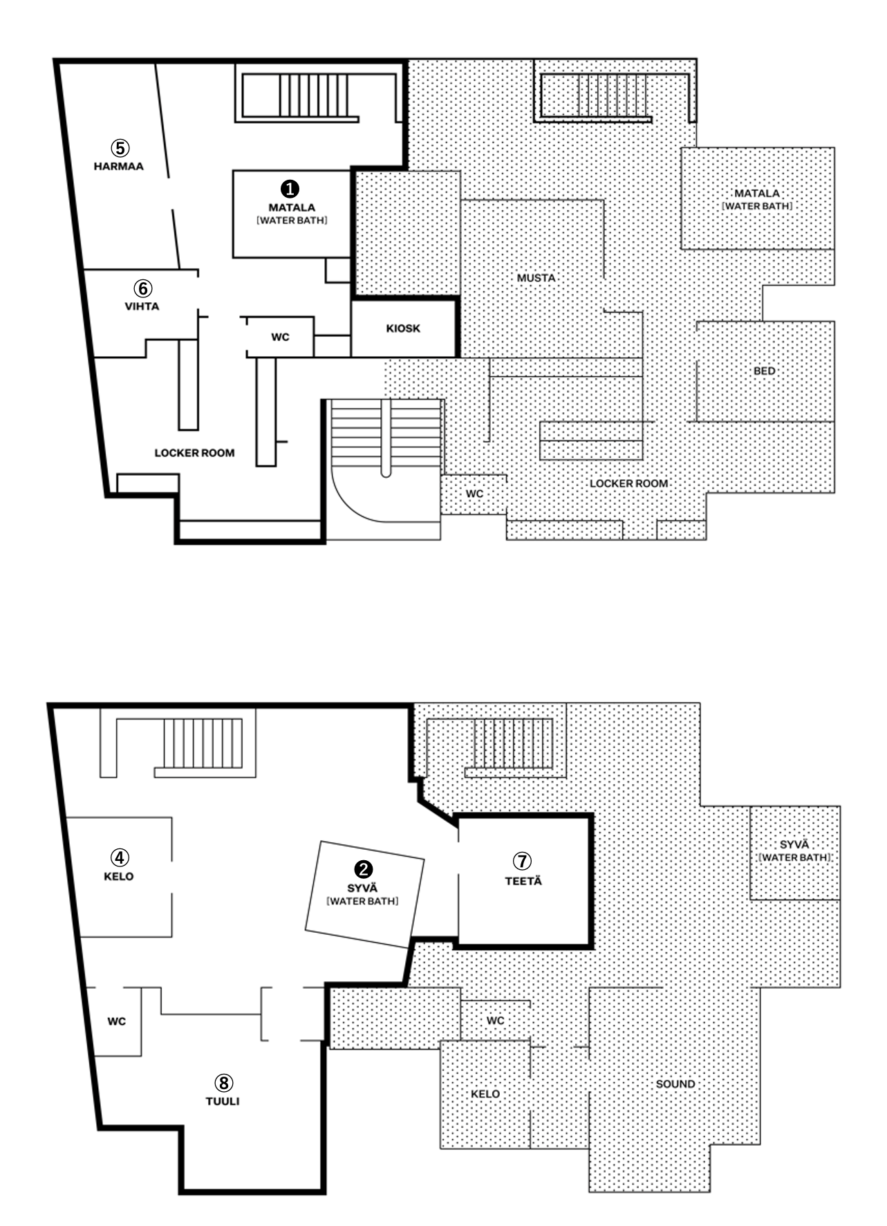 西側：WOODS（ウーズ＝森）
