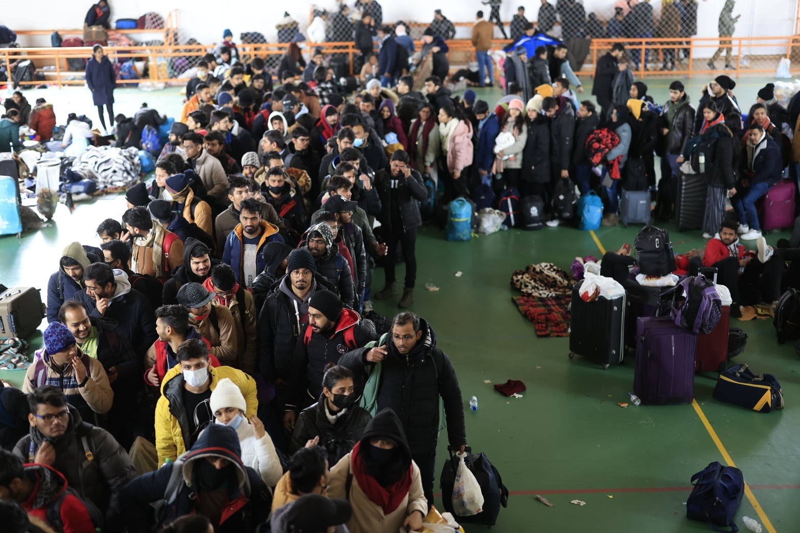 ウクライナからの避難者(写真提供:シグヌス科学ユネスコ協会)
