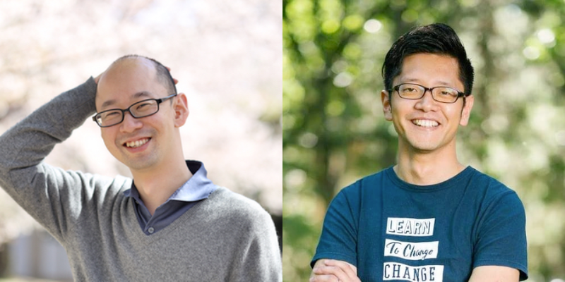 ▲（写真左）株式会社リクメディア 代表取締役CEO 藤村賢志氏、（写真右）NPO法人eboard代表理事 中村孝一