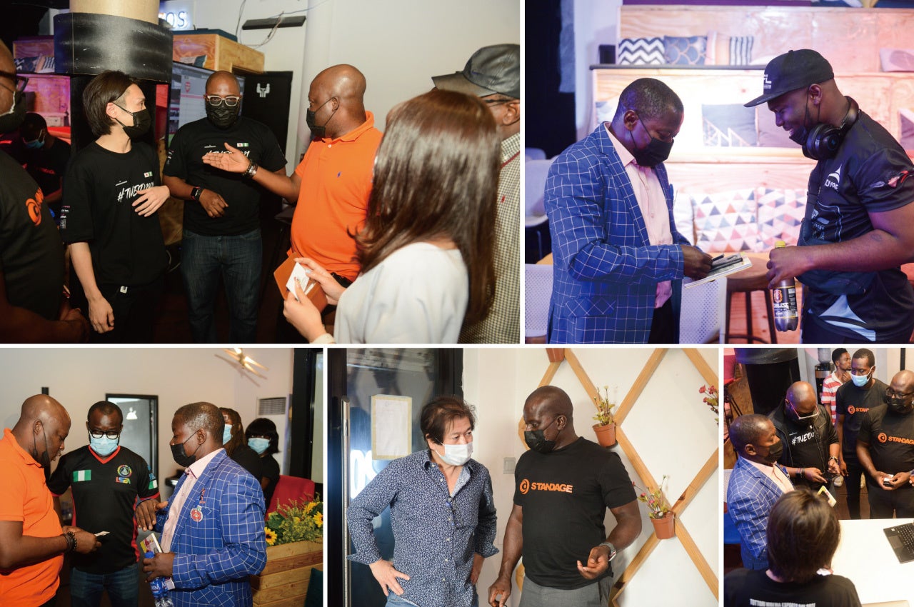 イベントの観戦に訪れる現地の教育、貿易、政府関係者との交流の様子