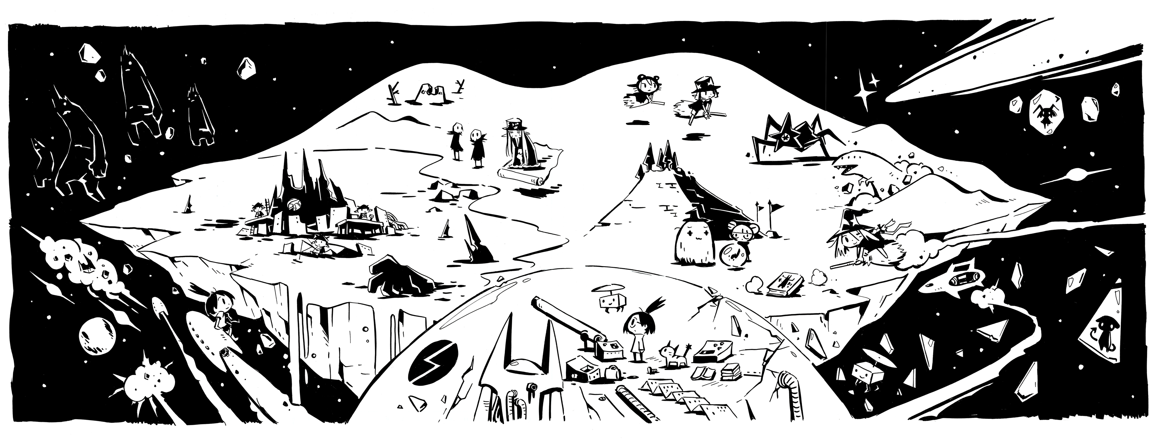 「artbit展」と「せかまほ泊まれる原画展」がホテルアンテルーム京都で同時開催！現代アートとインディーゲームの魅力に迫る入場無料の展示会。漫画家・西島大介氏監修の原画展も必見。関連催事も充実。