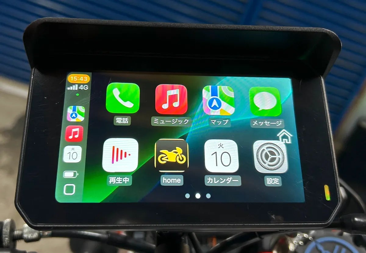 新品未使用 カスタムジャパン バイク用 スマートライドディスプレイ 5インチ カスタムジャパン、バイク用スマートモニターに新たな選択肢