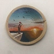 丸太プリントアート