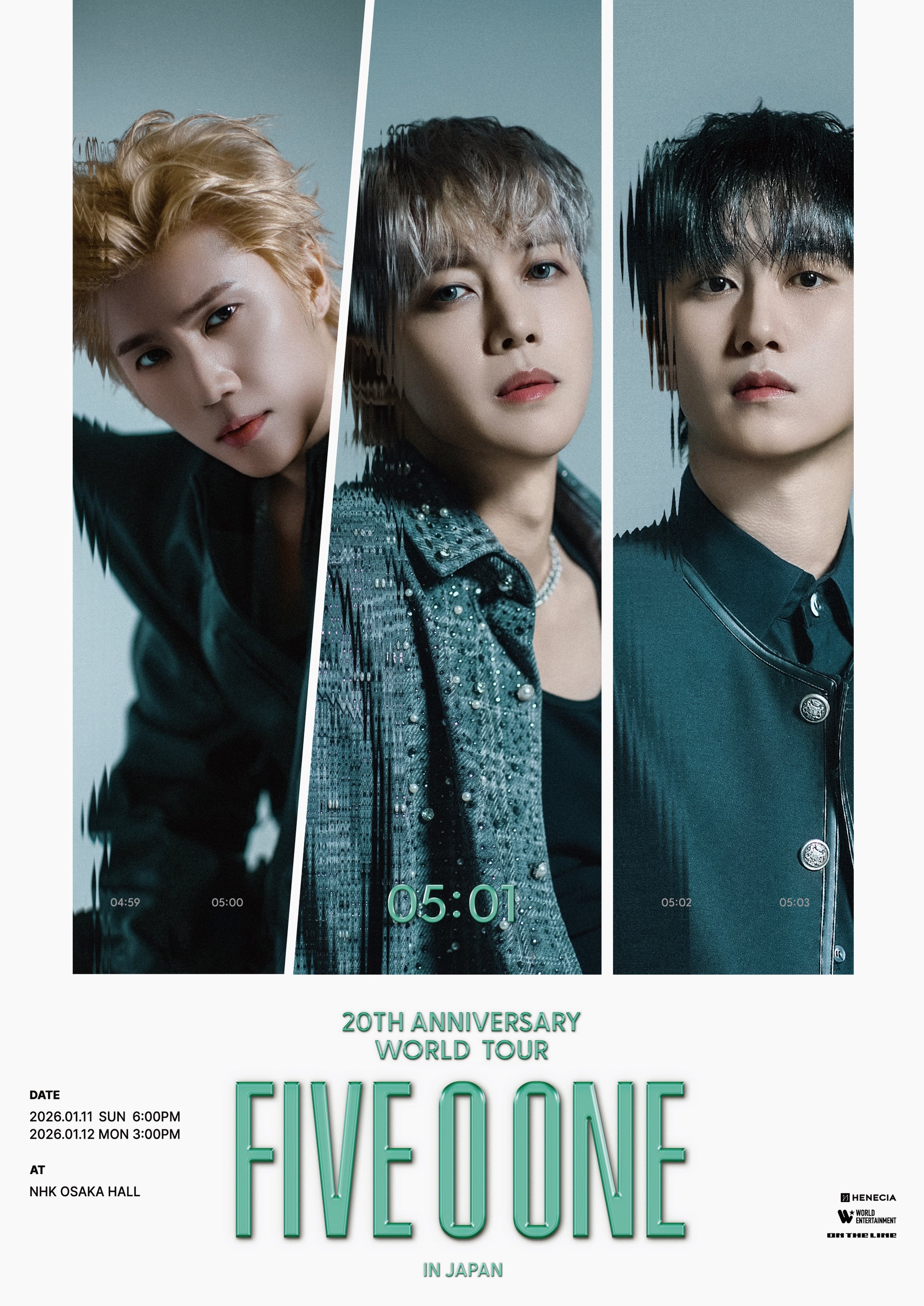 デビュー20周年を記念『2025-26 FIVE O ONE:20th Anniversary World Tour in JAPAN』大阪公演開催決定!