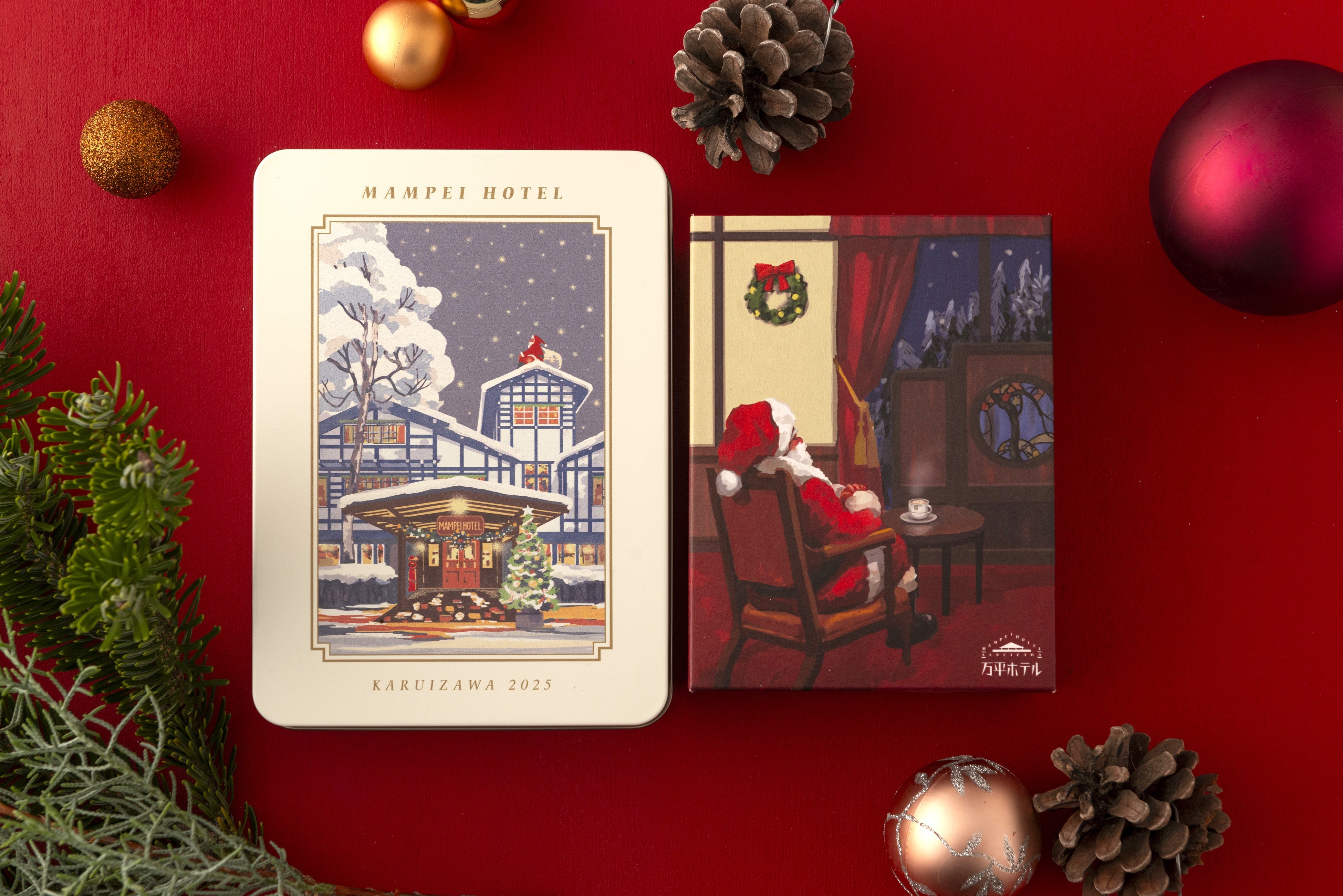 FEILER」とのコラボ第2弾 「万平スイーツハンカチ」ホテル店頭にて