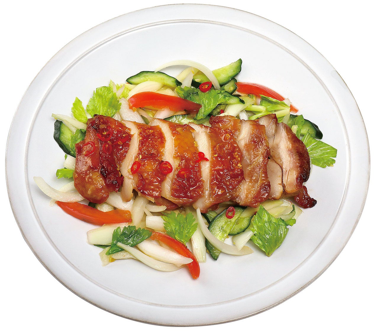 タイ式ローストチキンサラダ