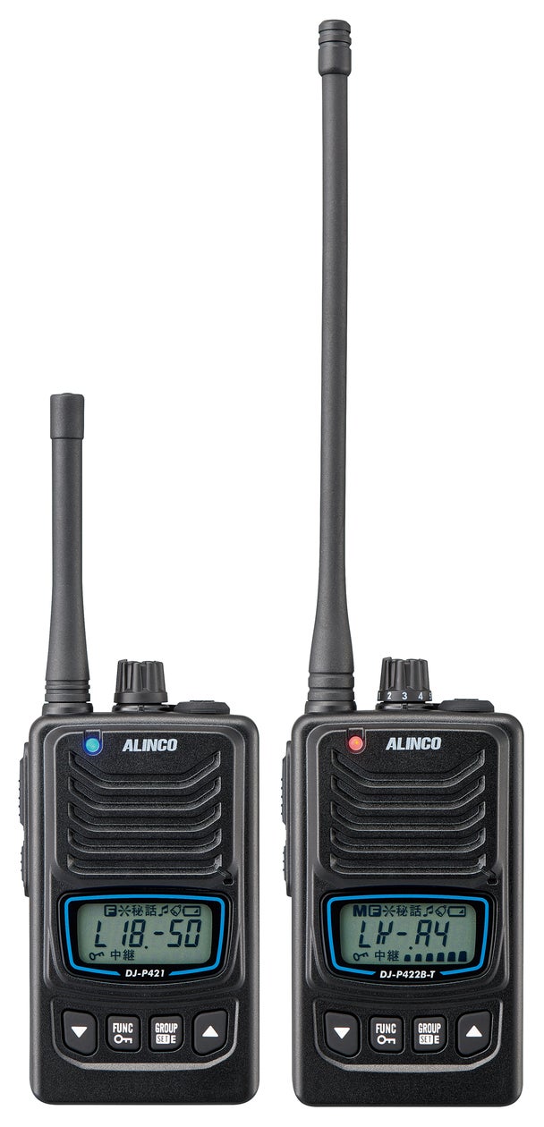 特定小電力無線 DJ-P24L セット ワイヤレスマイクに対応する特定小電力トランシーバー2機種を
