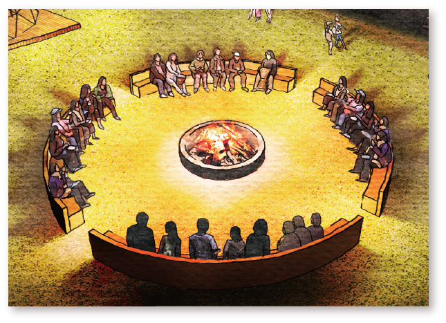 キャンプファイヤー