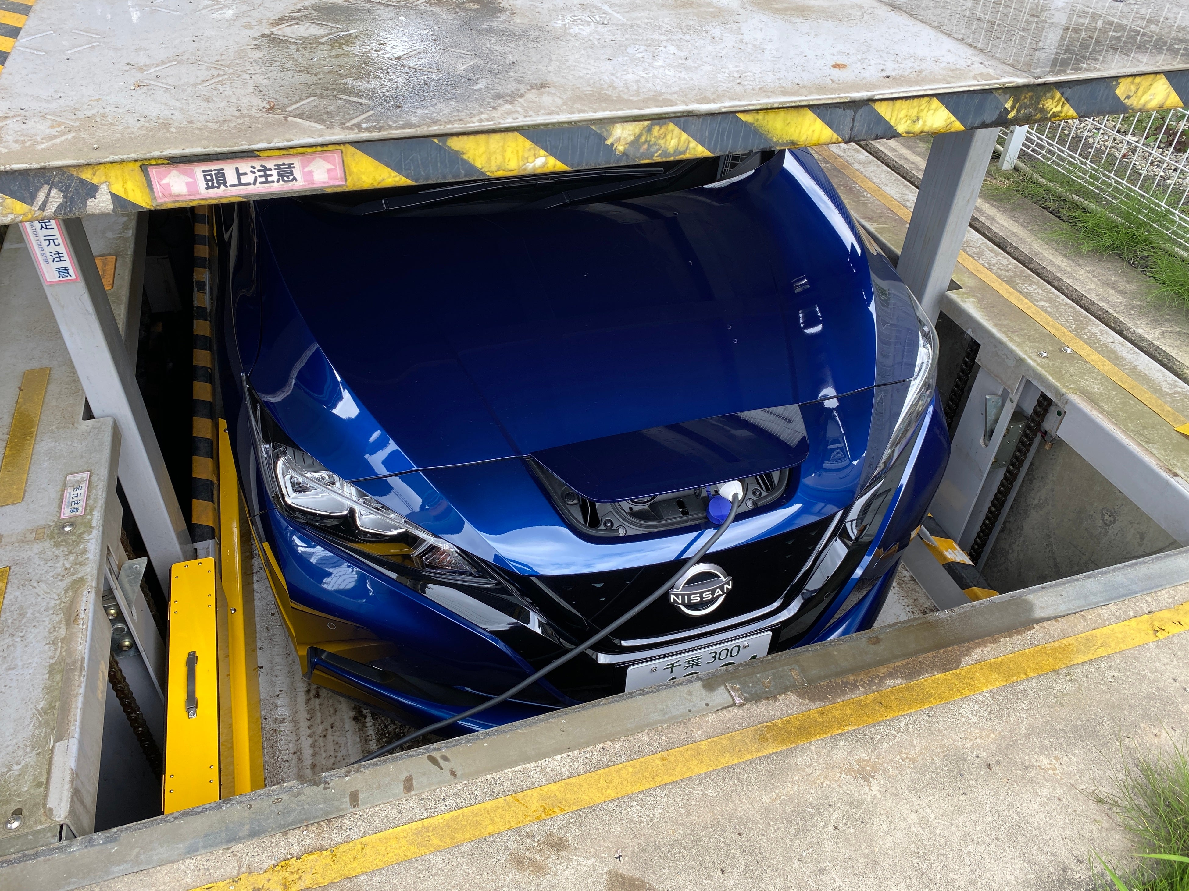 地下パレットでもEV充電可能へ