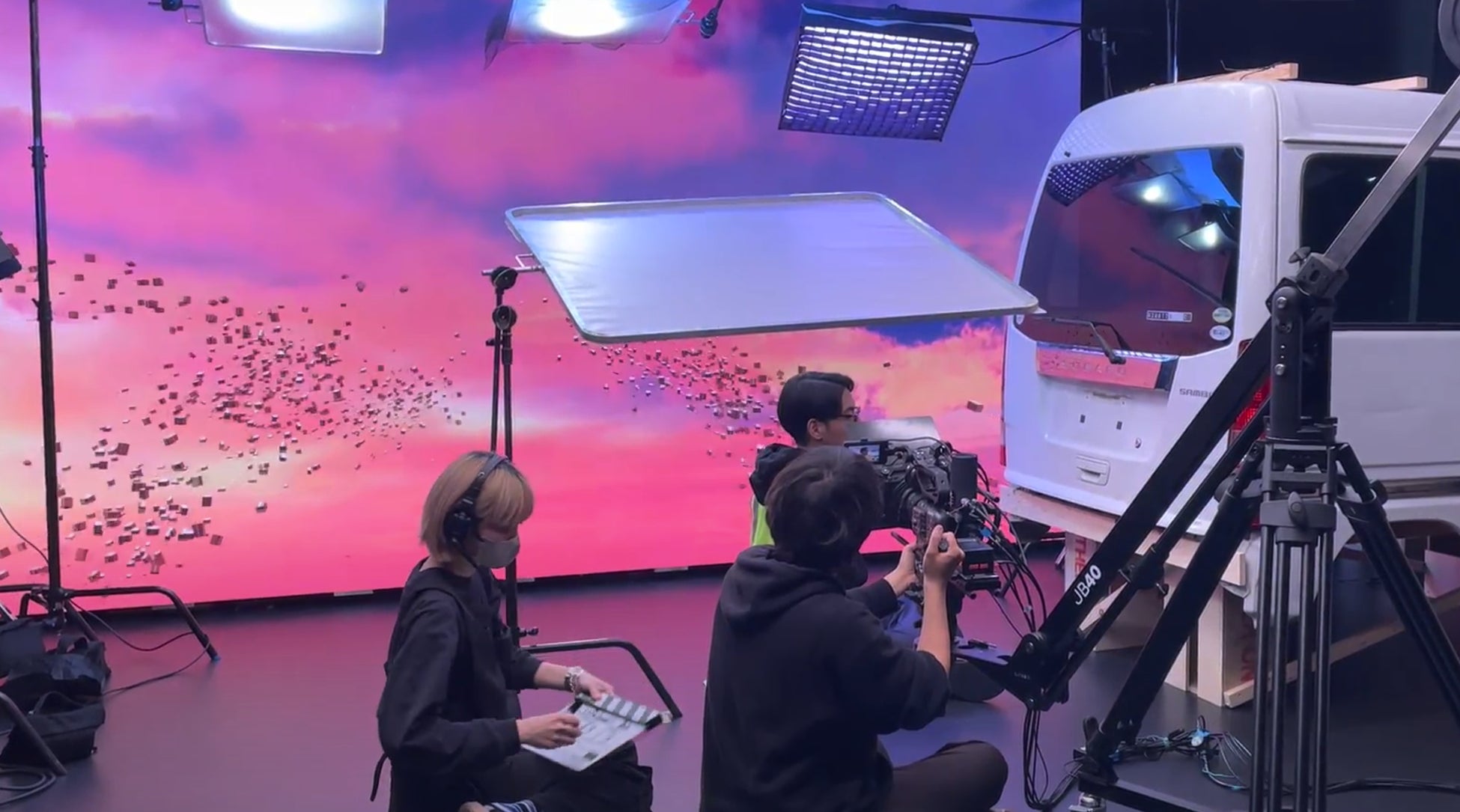 実際の撮影風景