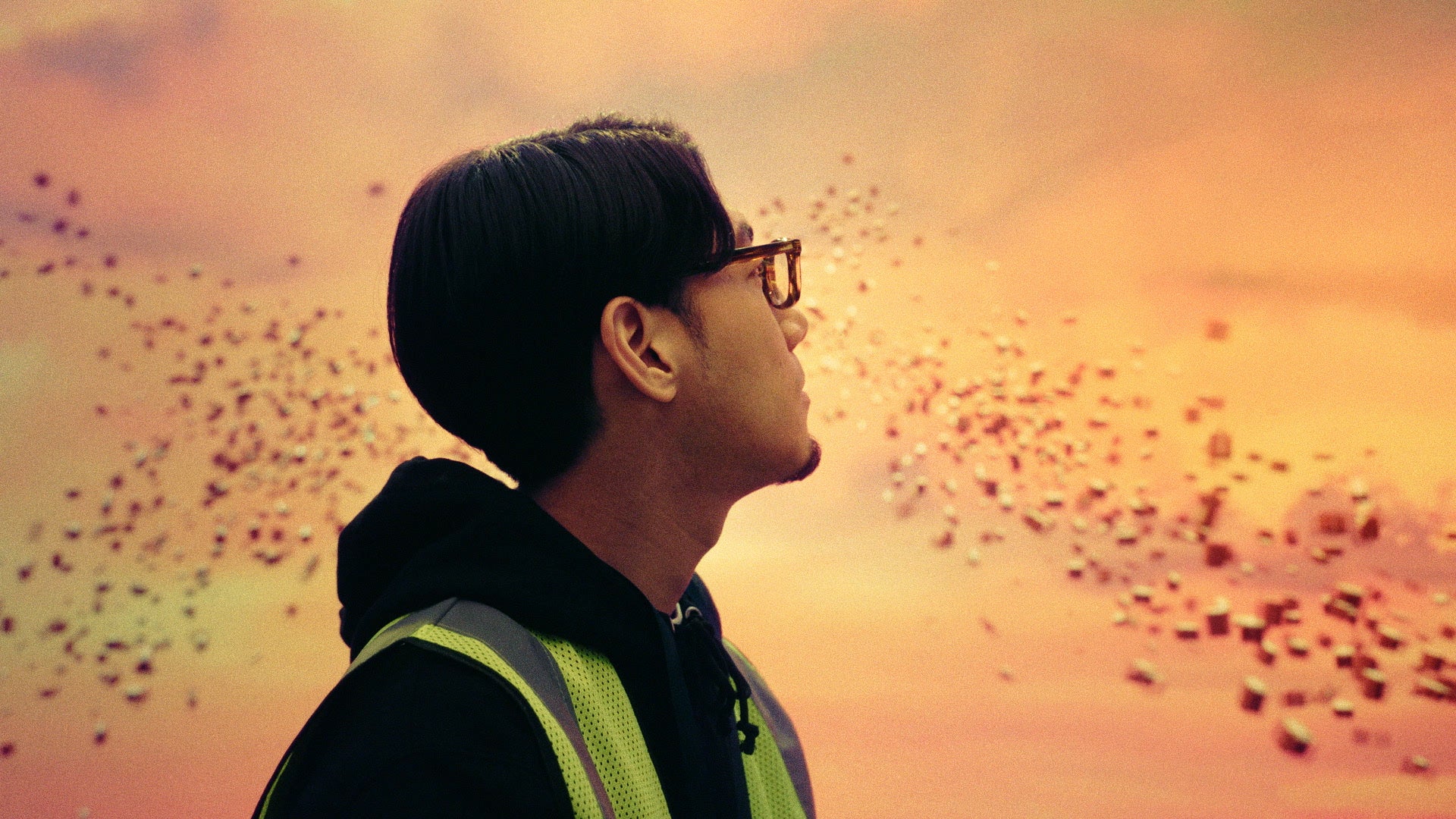 LEDウォールを用いたマジックアワーの撮影シーン