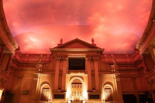 スカイプログラムによる演出(夕景)