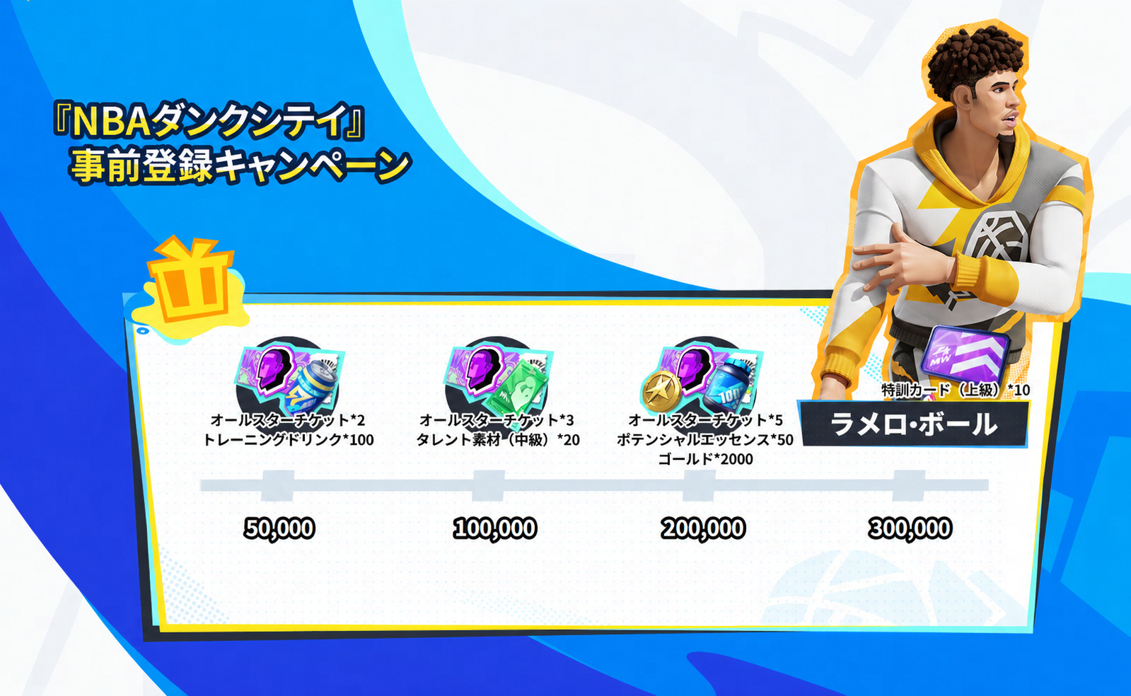 NBA公式バスケゲーム『NBAダンクシティ』テスト参加者募集！