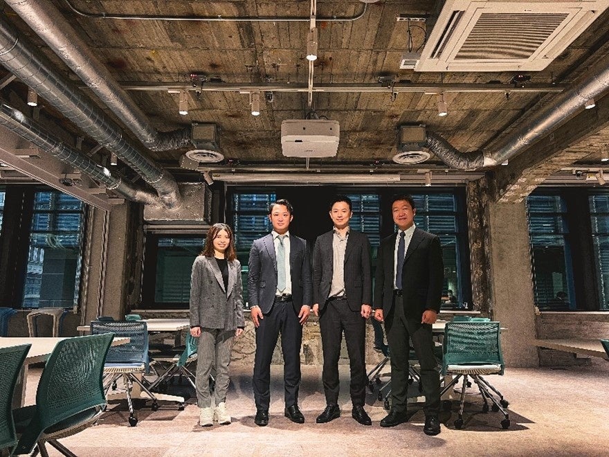 左から三菱地所 李様、エイターリンク岩佐、加藤木、竹中工務店 松岡様