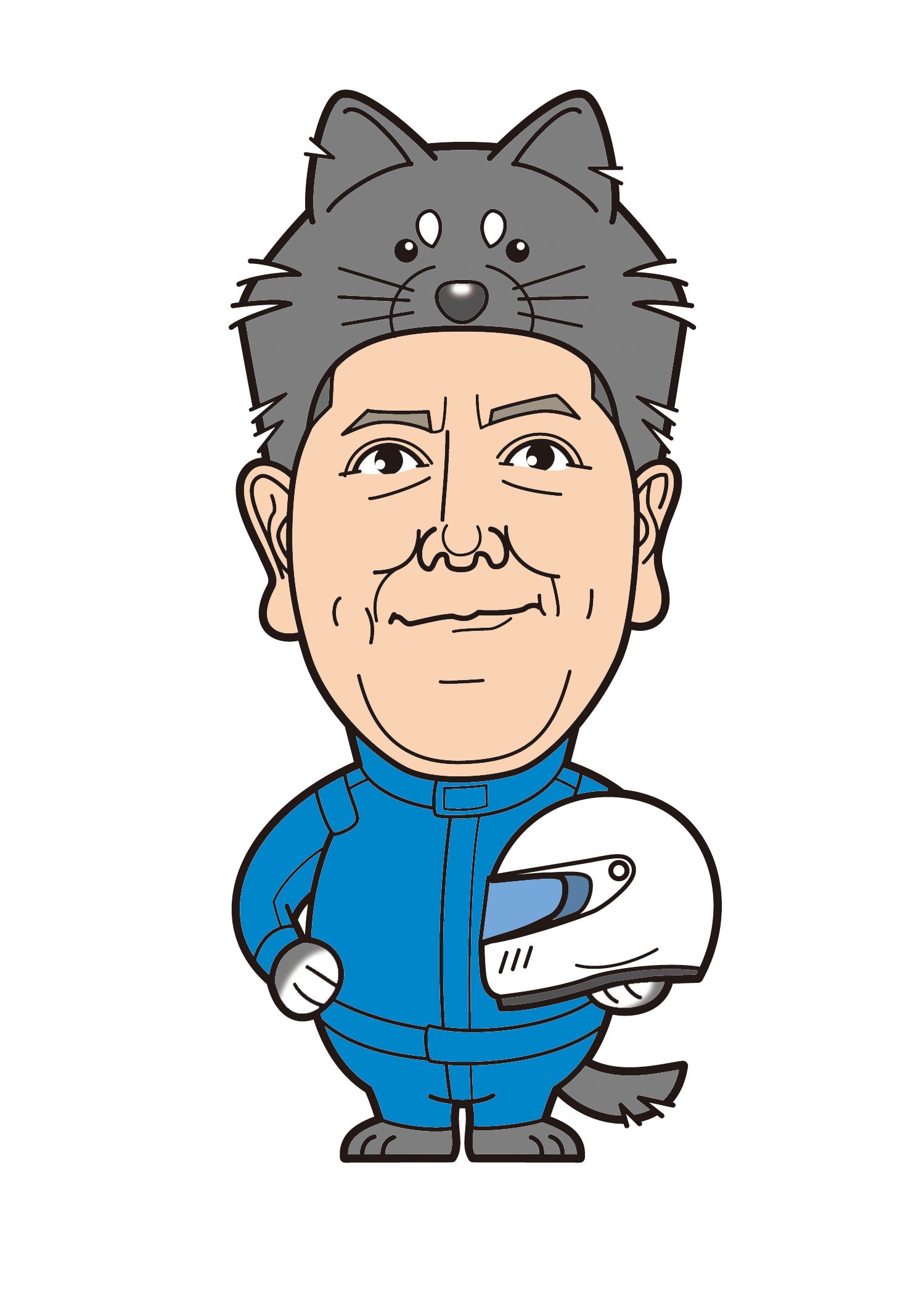 樺太犬 をイメージした熊倉隊員のキャラクター