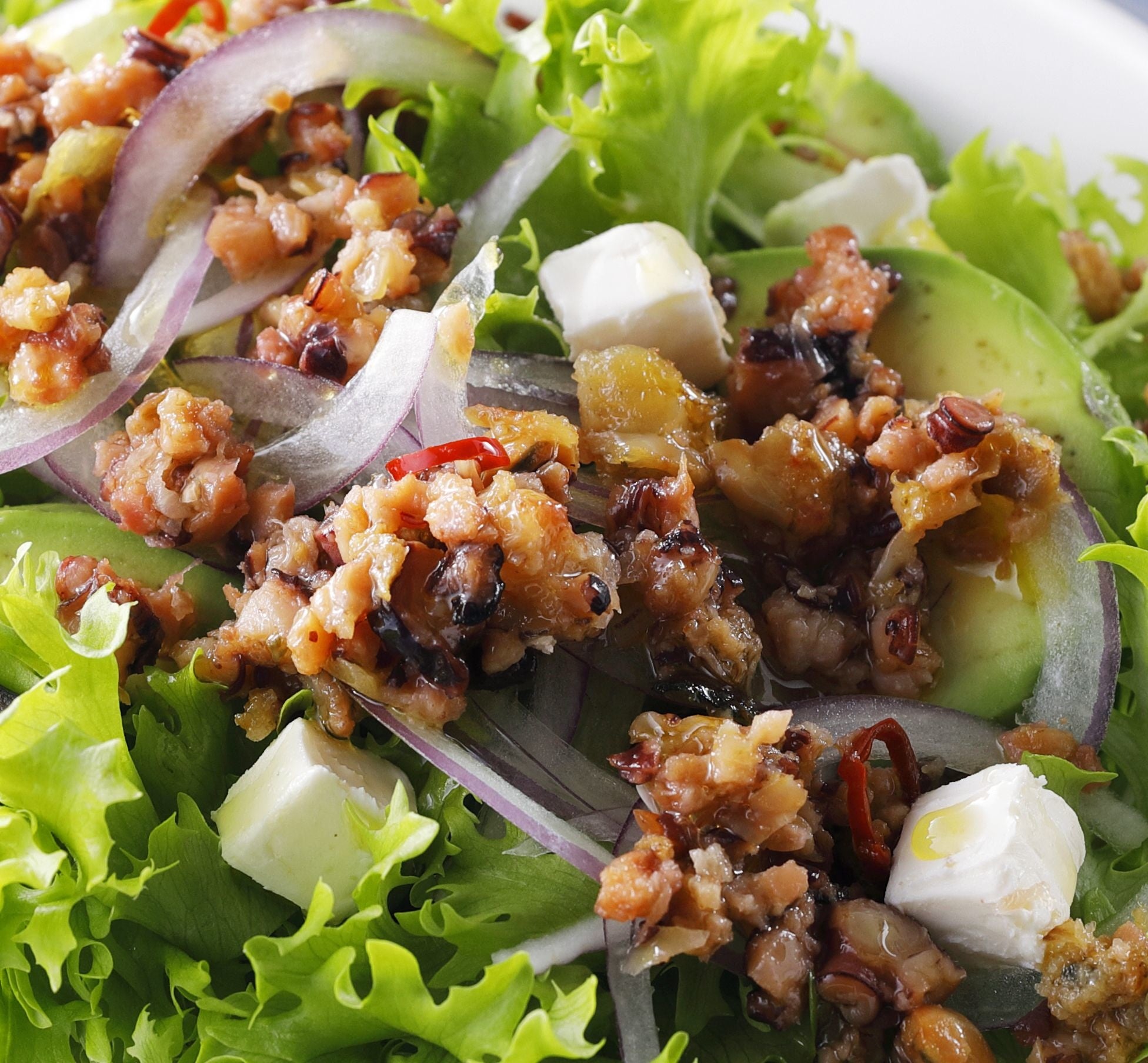 やみつきタコでサラダをメインディッシュに！